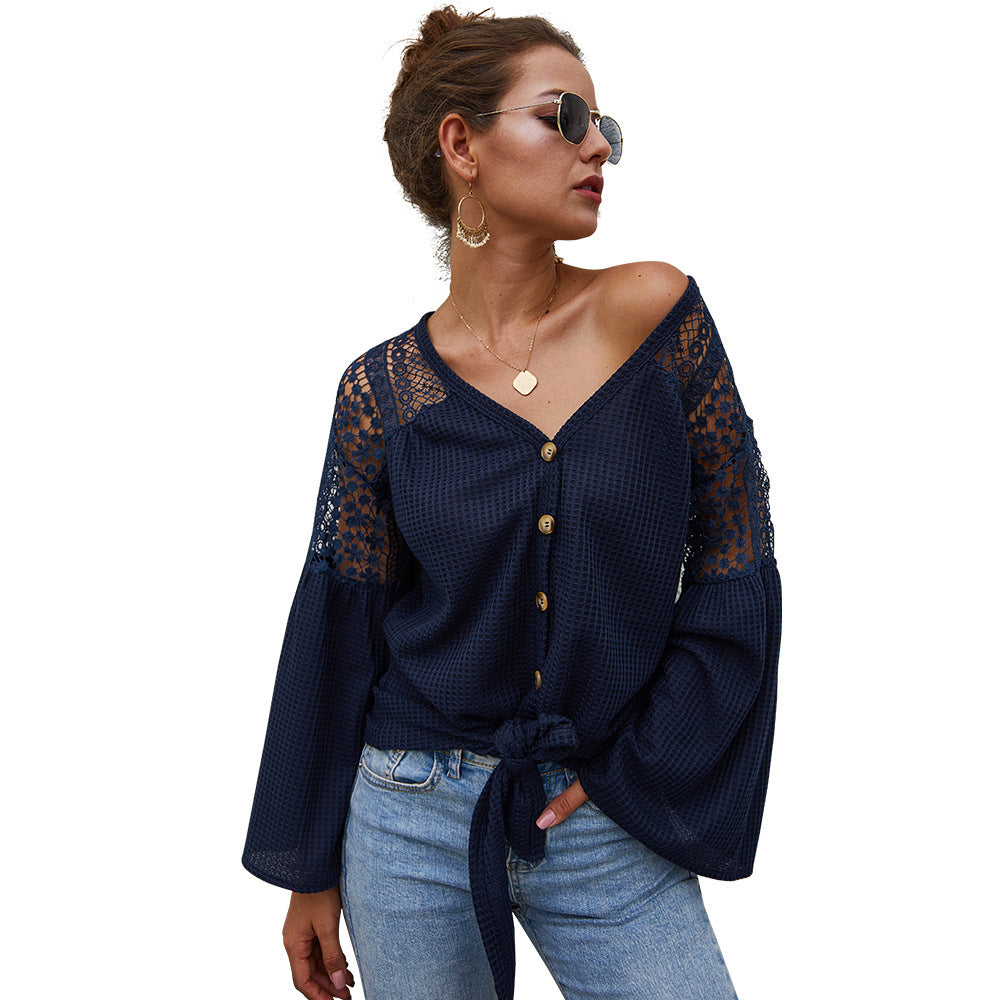 New Products For Autumn And Winter Women's Long-sleeved Sweater Pure Color